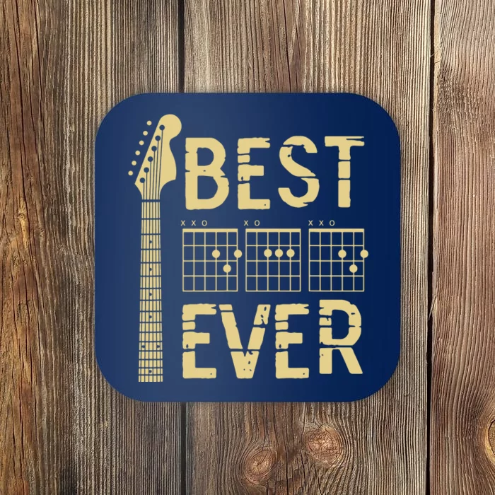 Guitarist Father Best Dad Ever D A D Chord Gifts Guitar Coaster