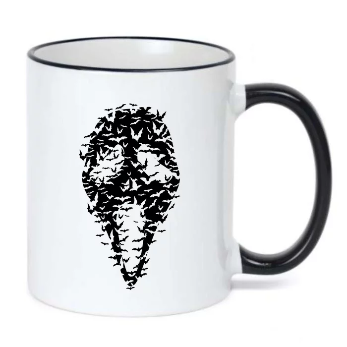 Ghost Face Bat Halloween Movie Mask Black Color Changing Mug