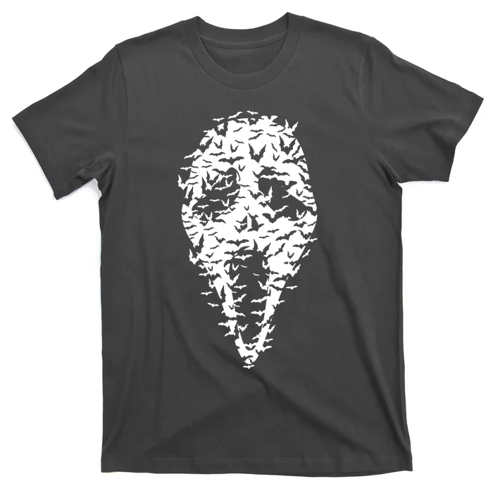 Ghost Face Bat Halloween Movie Mask T-Shirt