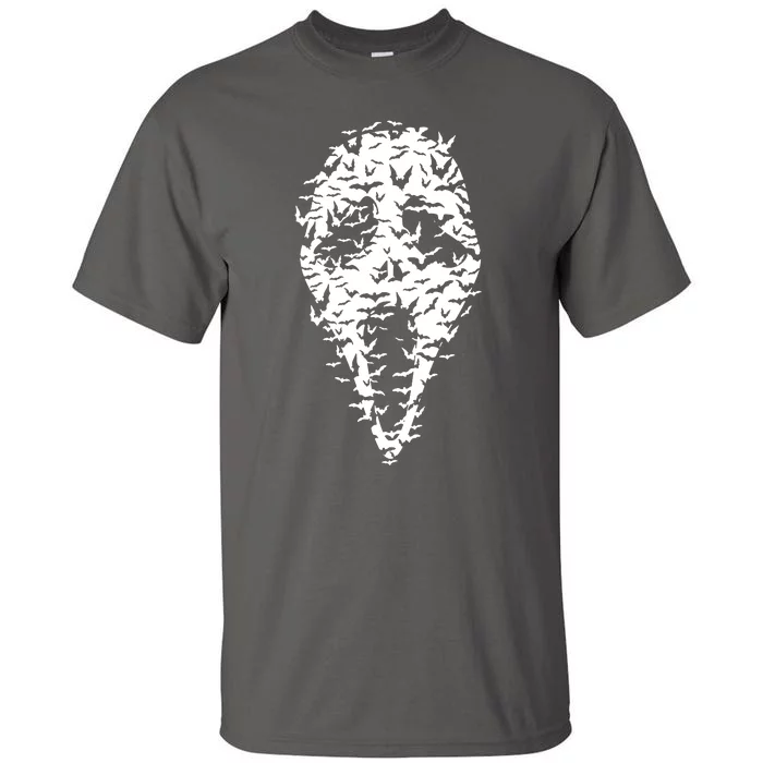 Ghost Face Bat Halloween Movie Mask Tall T-Shirt