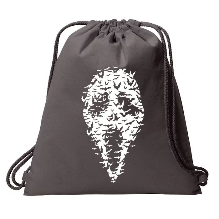 Ghost Face Bat Halloween Movie Mask Drawstring Bag