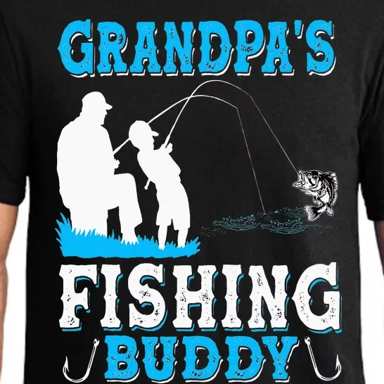 Grandpa's Fishing Buddy For Grandpa Fisherman Pajama Set