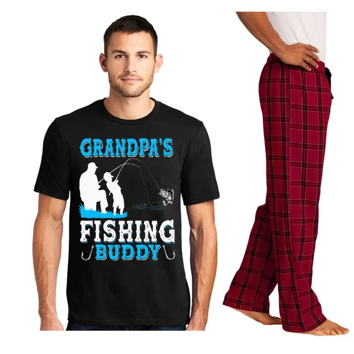 Grandpa's Fishing Buddy For Grandpa Fisherman Pajama Set