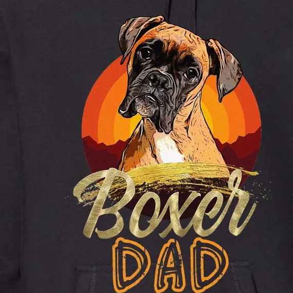 Gift For Boxer Lover Boxer Dad Premium Hoodie