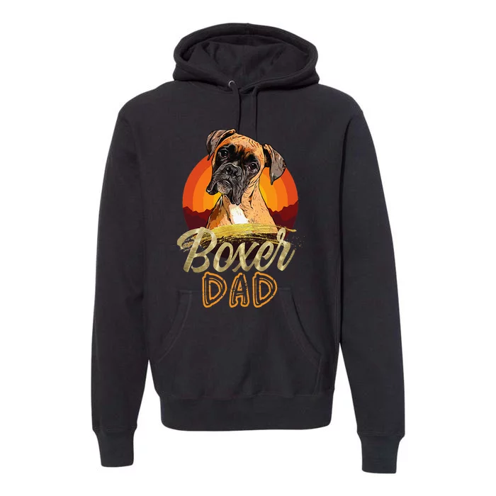 Gift For Boxer Lover Boxer Dad Premium Hoodie