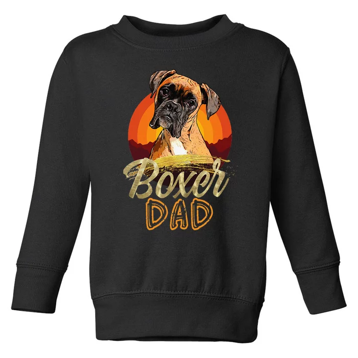 Gift For Boxer Lover Boxer Dad Toddler Sweatshirt