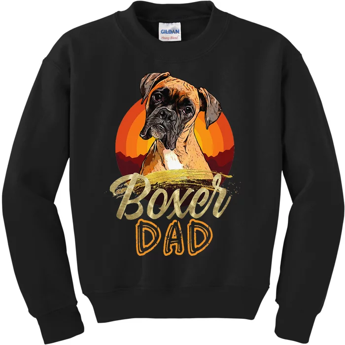 Gift For Boxer Lover Boxer Dad Kids Sweatshirt