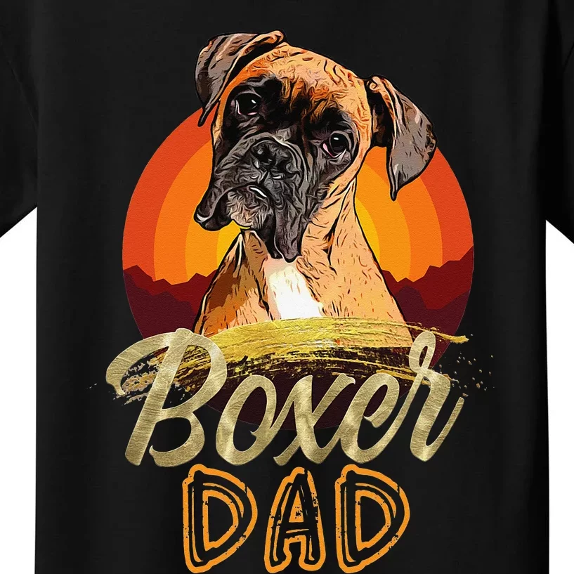 Gift For Boxer Lover Boxer Dad Kids T-Shirt