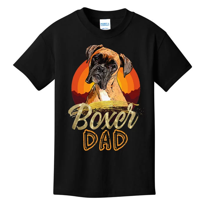 Gift For Boxer Lover Boxer Dad Kids T-Shirt