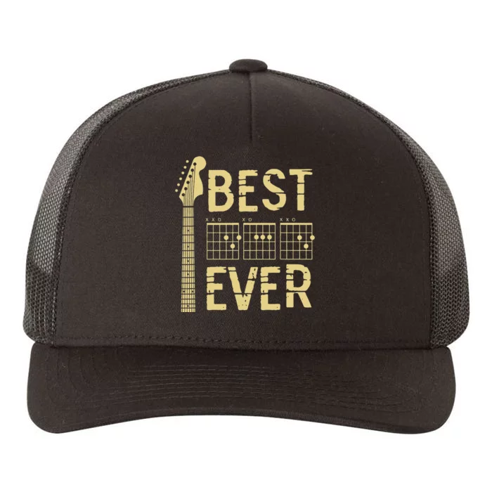 Guitarist Father Best Dad Ever D A D Chord Gifts Guitar Yupoong Adult 5-Panel Trucker Hat