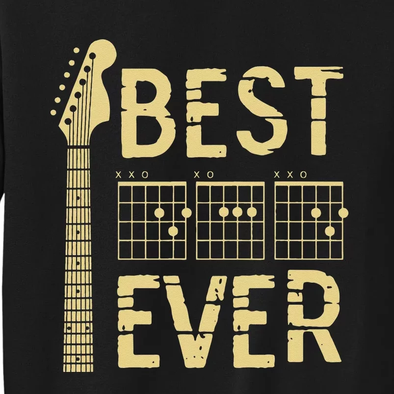 Guitarist Father Best Dad Ever D A D Chord Gifts Guitar Sweatshirt