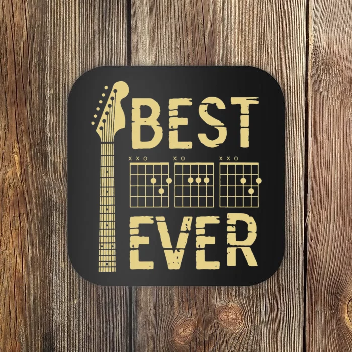 Guitarist Father Best Dad Ever D A D Chord Gifts Guitar Coaster