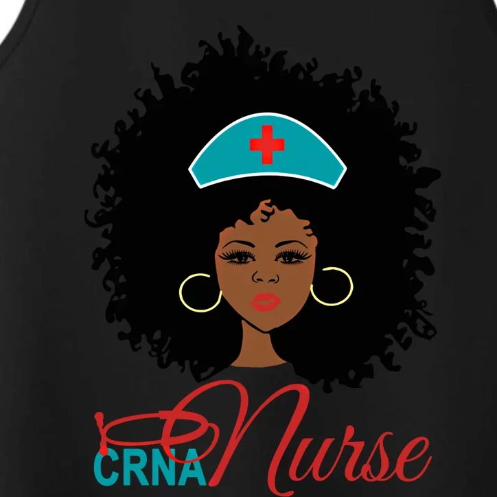 Gift For Black Crna Nurse Anesthetist Anesthesiologists Funny Gift Performance Tank