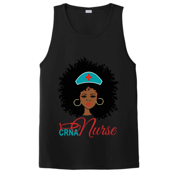 Gift For Black Crna Nurse Anesthetist Anesthesiologists Funny Gift Performance Tank