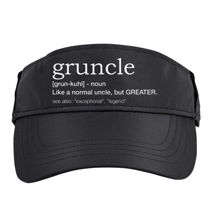 Gruncle for best uncle Adult Drive Performance Visor