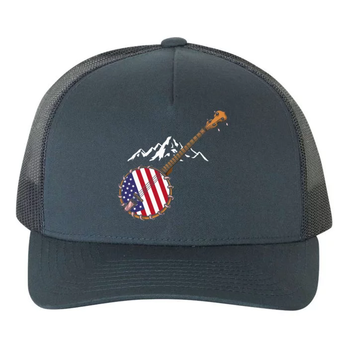 Gifts For Bluegrass Lovers Banjo Mandolin Kentucky Yupoong Adult 5-Panel Trucker Hat