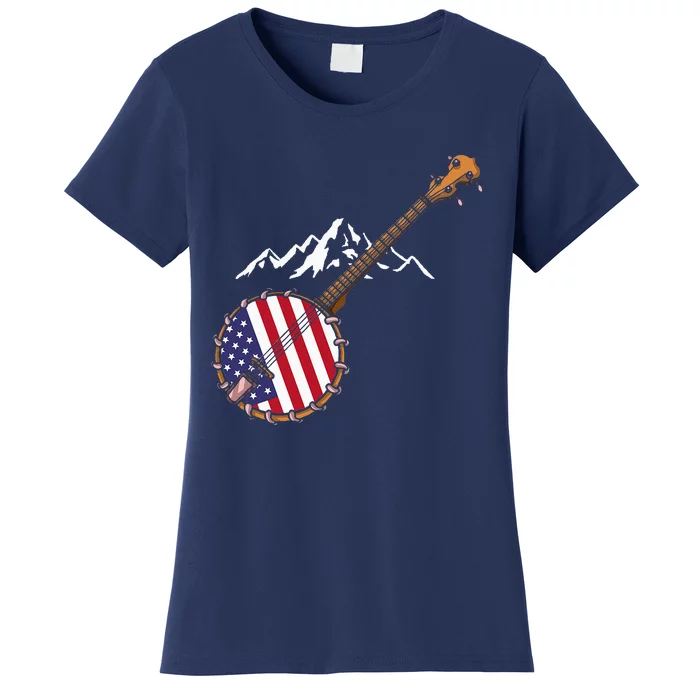 Gifts For Bluegrass Lovers Banjo Mandolin Kentucky Women's T-Shirt