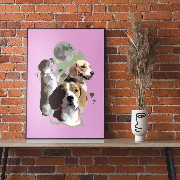 Gifts For Beagle Lovers Dog Mom Funny Anatomy Of A Beagle Poster