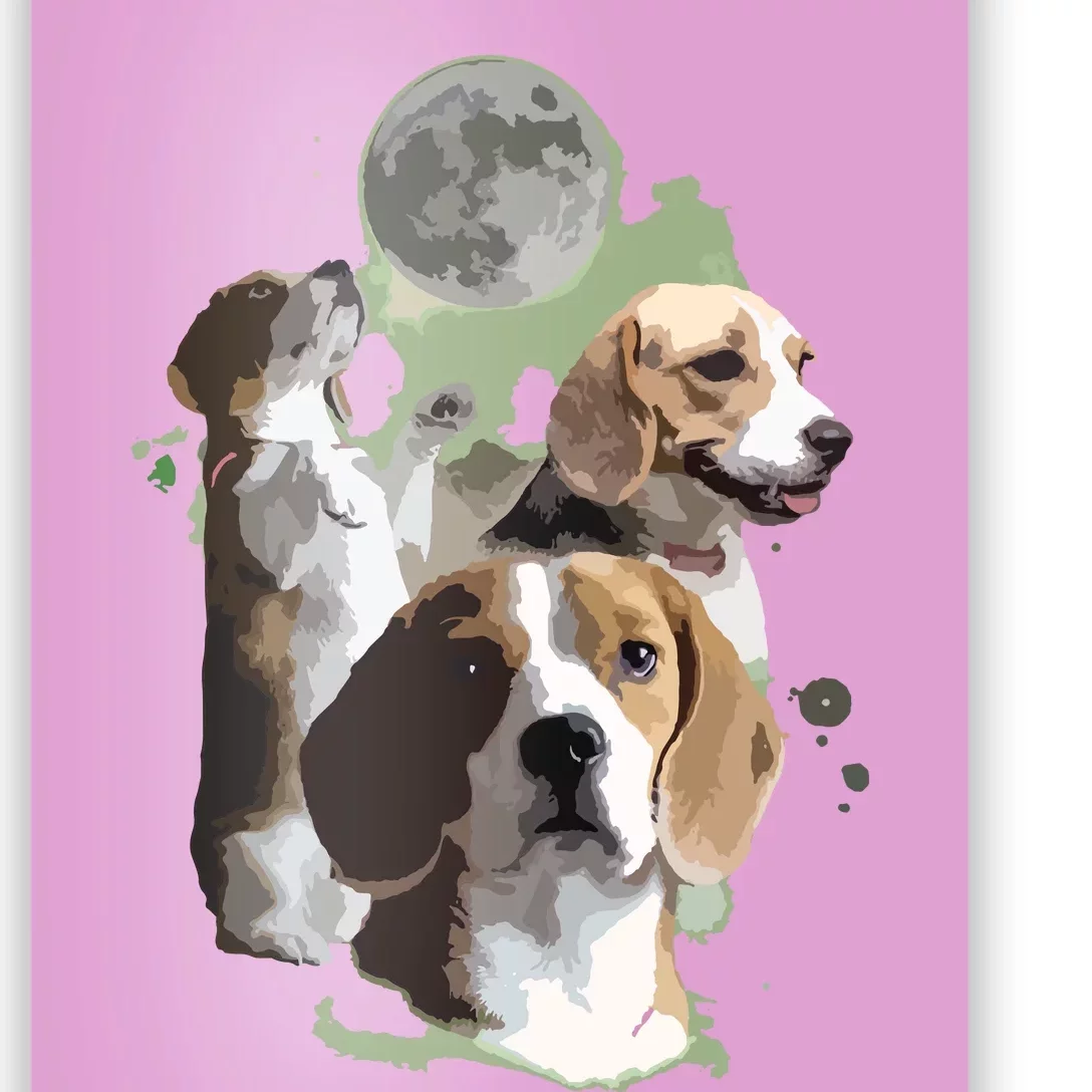 Gifts For Beagle Lovers Dog Mom Funny Anatomy Of A Beagle Poster