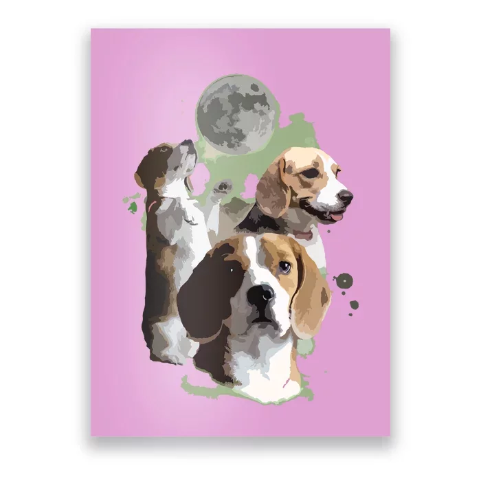 Gifts For Beagle Lovers Dog Mom Funny Anatomy Of A Beagle Poster