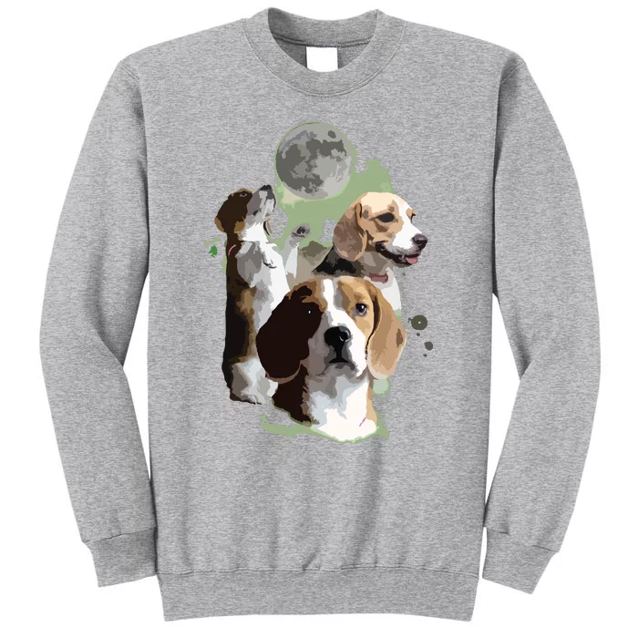 Gifts For Beagle Lovers Dog Mom Funny Anatomy Of A Beagle Tall Sweatshirt