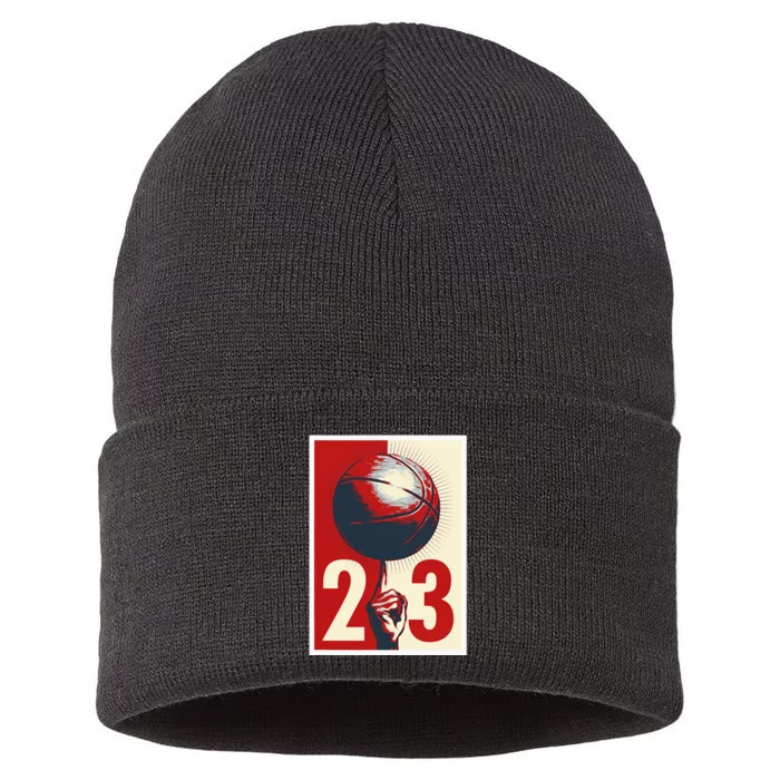 Gift For Basketball Fan Streetball Street Basketball Sustainable Knit Beanie