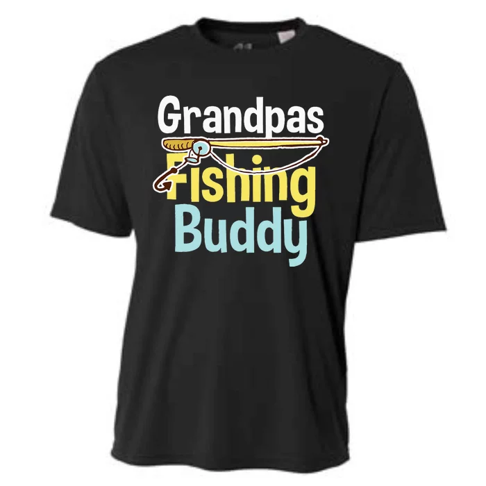 Grandpa's Fishing Buddy Fishing Cooling Performance Crew T-Shirt