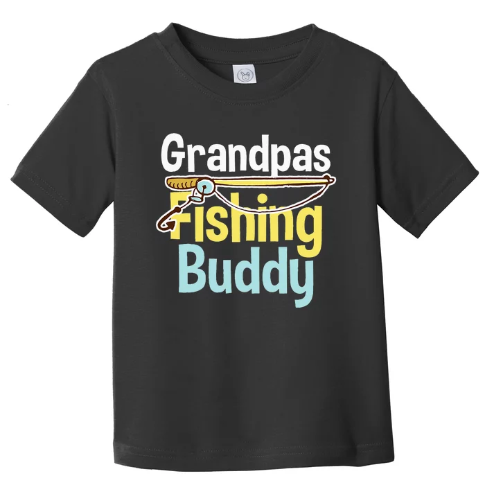 Grandpa's Fishing Buddy Fishing Toddler T-Shirt