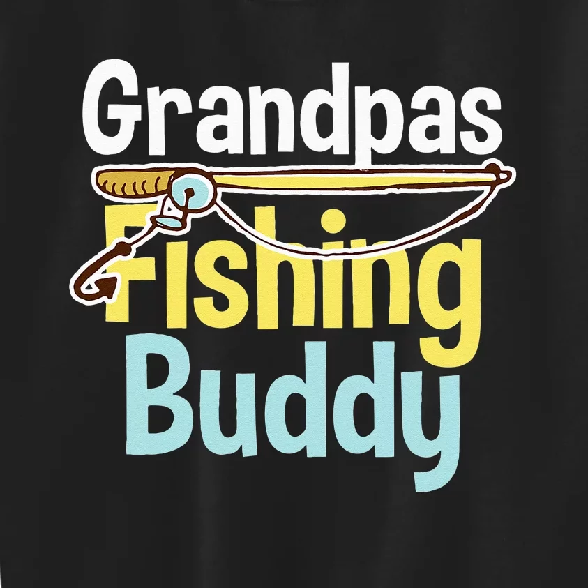 Grandpa's Fishing Buddy Fishing Kids Sweatshirt