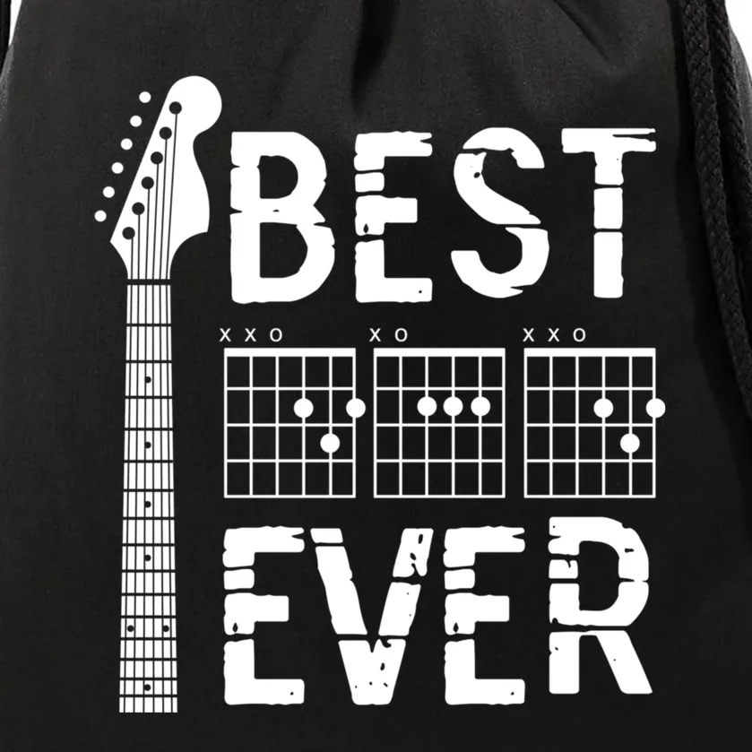 Guitarist Father Best Dad Ever D A D Chord Gifts Guitar Drawstring Bag