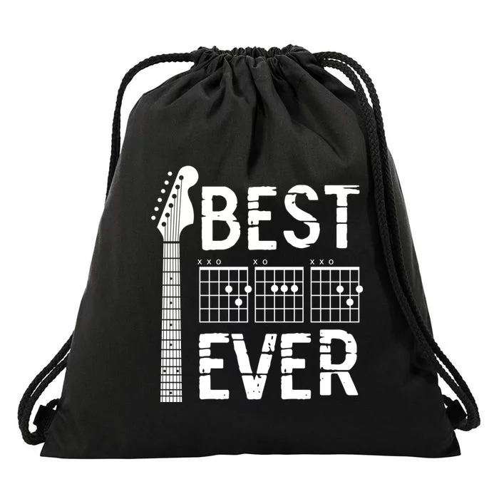 Guitarist Father Best Dad Ever D A D Chord Gifts Guitar Drawstring Bag