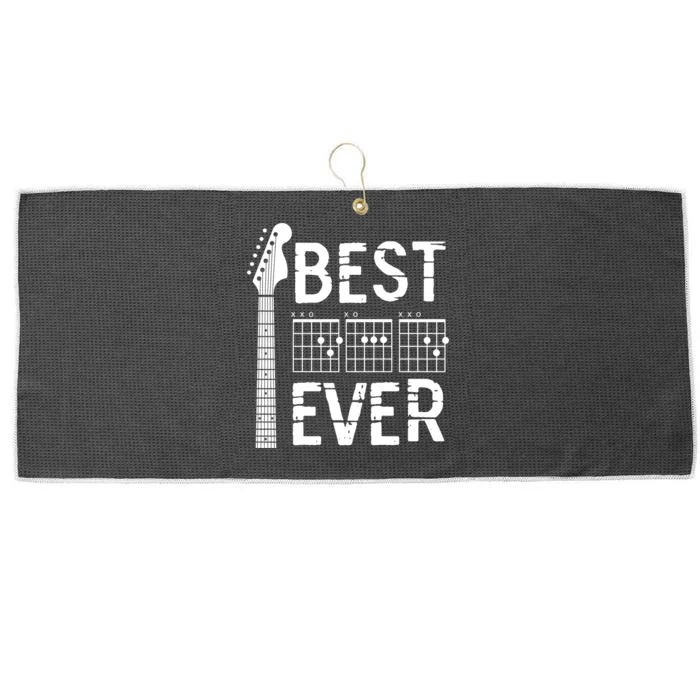 Guitarist Father Best Dad Ever D A D Chord Gifts Guitar Large Microfiber Waffle Golf Towel