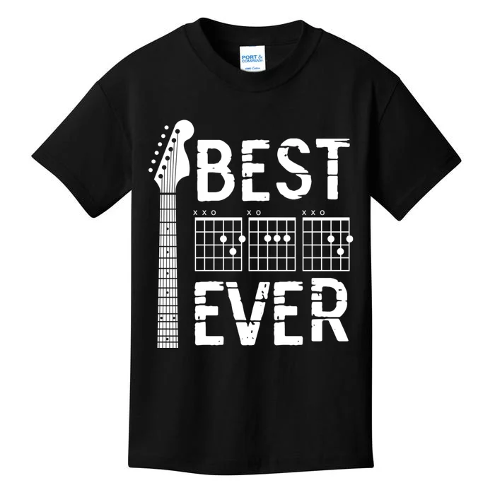 Guitarist Father Best Dad Ever D A D Chord Gifts Guitar Kids T-Shirt