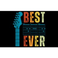 Guitarist Father Best Dad Ever Retro Gift Bumper Sticker