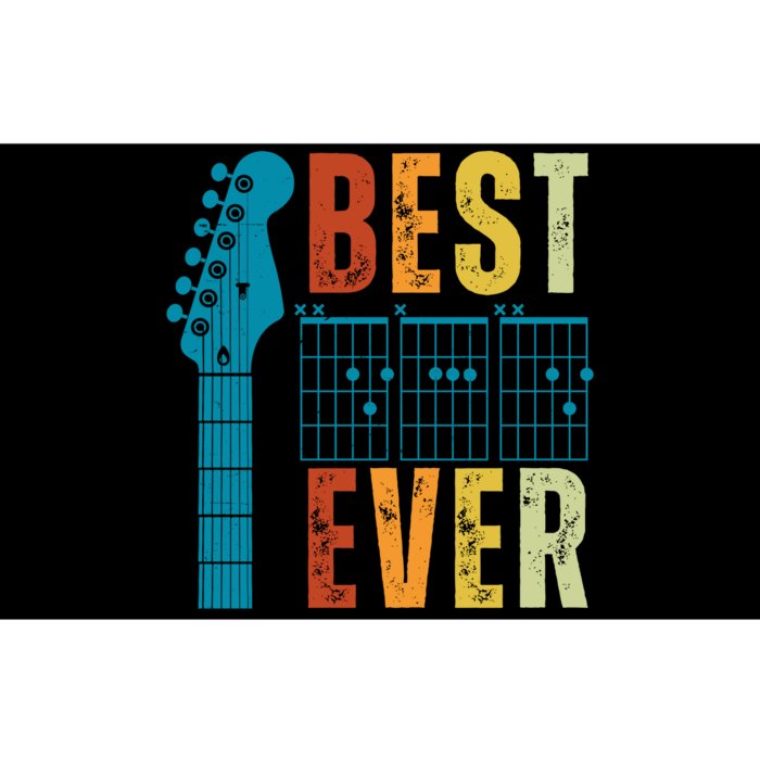 Guitarist Father Best Dad Ever Retro Gift Bumper Sticker