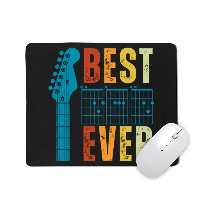 Guitarist Father Best Dad Ever Retro Gift Mousepad