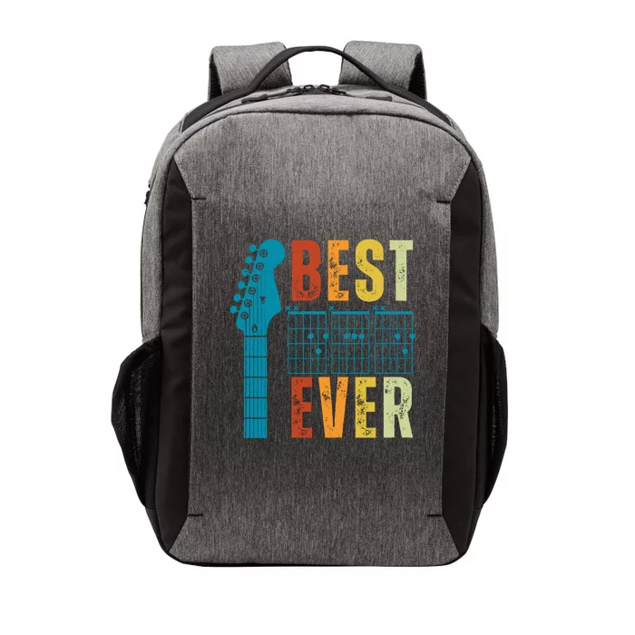 Guitarist Father Best Dad Ever Retro Gift Vector Backpack