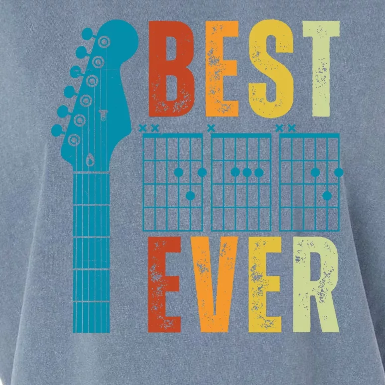 Guitarist Father Best Dad Ever Retro Gift Garment-Dyed Women's Muscle Tee