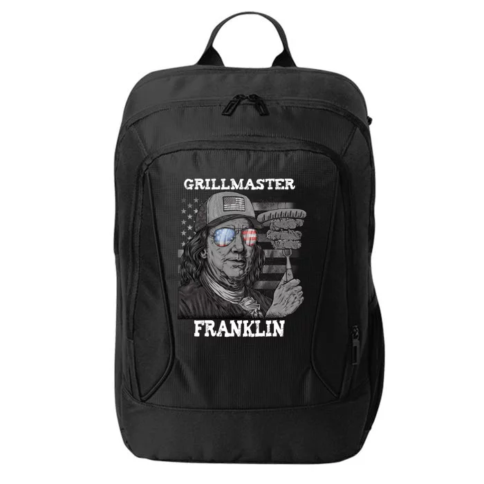 Grillmaster Franklin Ben 4th Of July Usa Bbq Gift City Backpack