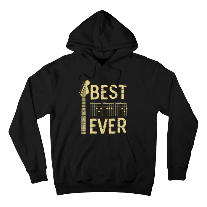 Guitarist Father Best Dad Ever D A D Chord Hoodie