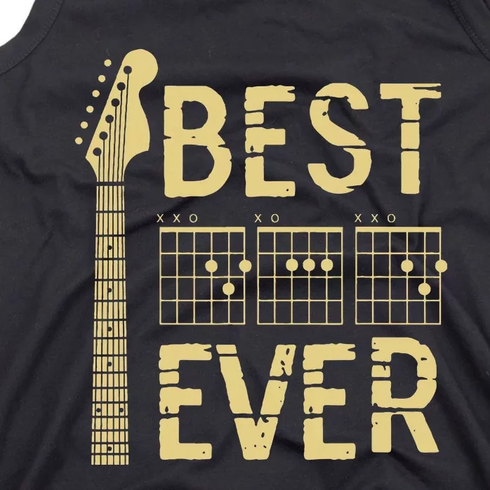 Guitarist Father Best Dad Ever D A D Chord Tank Top