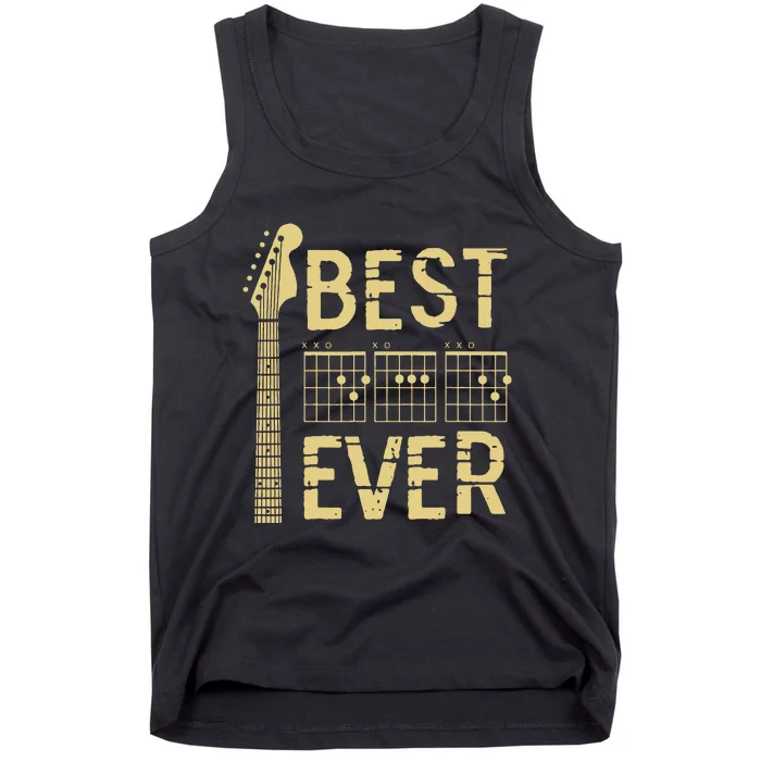 Guitarist Father Best Dad Ever D A D Chord Tank Top