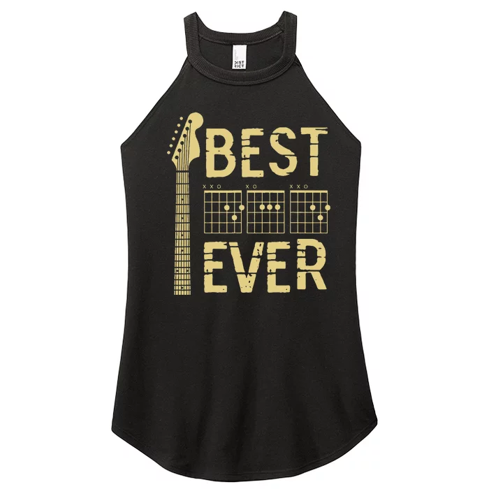 Guitarist Father Best Dad Ever D A D Chord Women’s Perfect Tri Rocker Tank