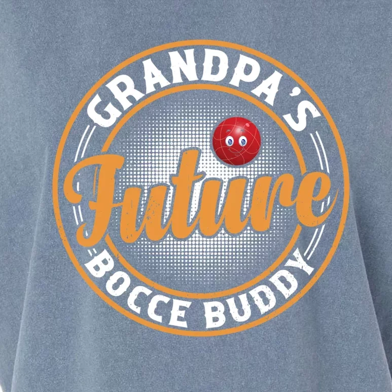 GrandpaS Future Bocce Buddy Boccia Bocce Ball Player Gift Garment-Dyed Women's Muscle Tee