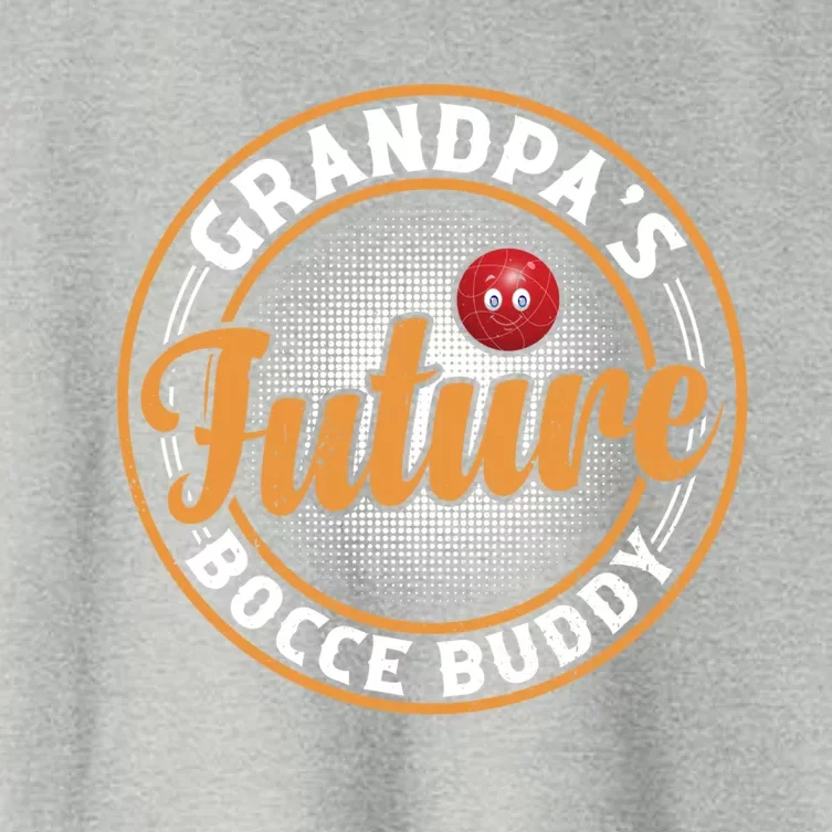 GrandpaS Future Bocce Buddy Boccia Bocce Ball Player Gift Women's Crop Top Tee