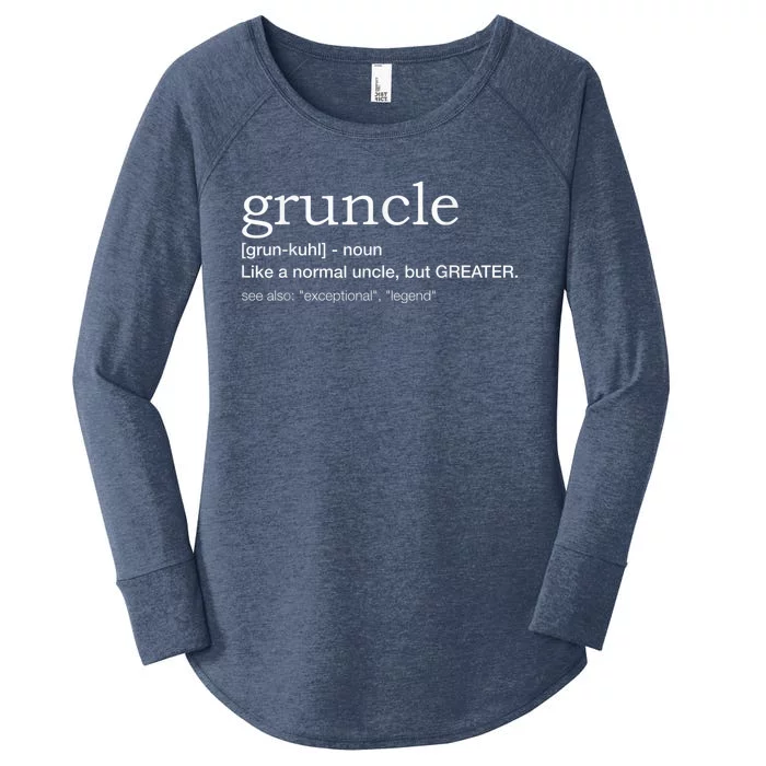 Gruncle for best uncle Women's Perfect Tri Tunic Long Sleeve Shirt