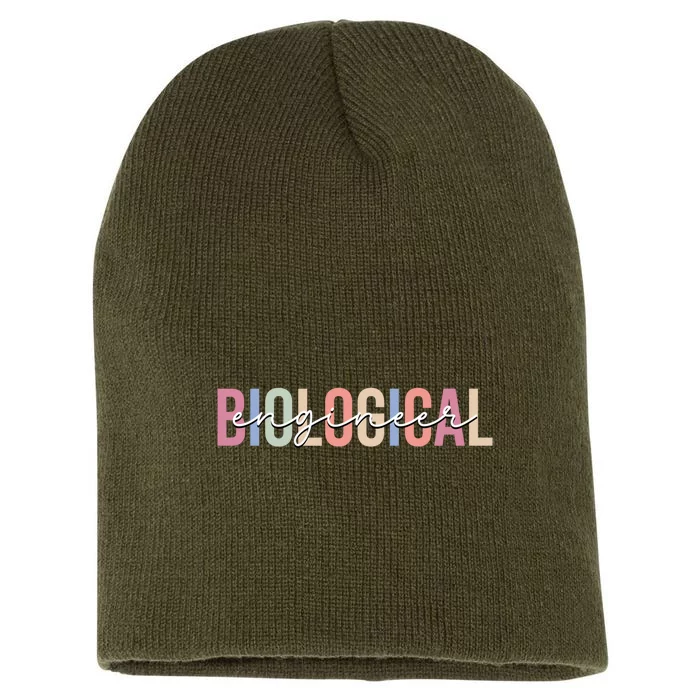 Graphic For Biological Engineer Short Acrylic Beanie