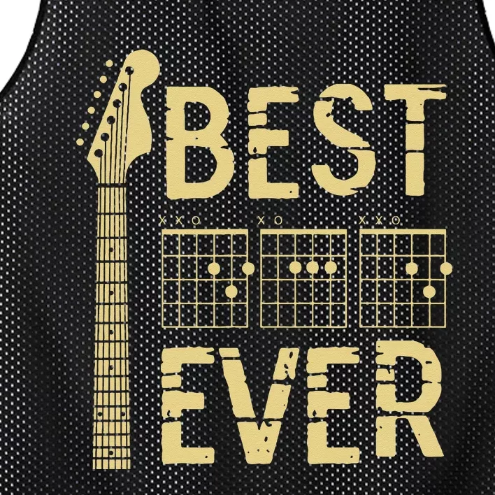 Guitarist Father Best Dad Ever D A D Chord Gifts Guitar Mesh Reversible Basketball Jersey Tank