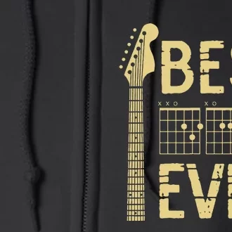 Guitarist Father Best Dad Ever D A D Chord Gifts Guitar Full Zip Hoodie