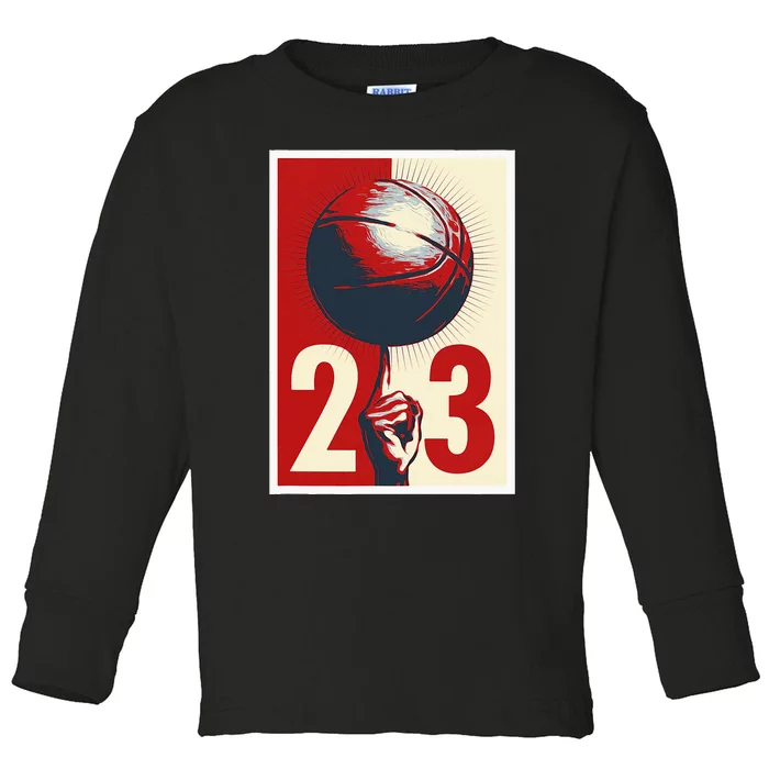 Gift For Basketball Fan Streetball Street Basketball Player Toddler Long Sleeve Shirt